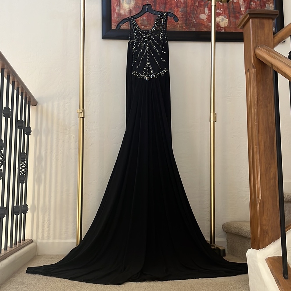 Black evening gown